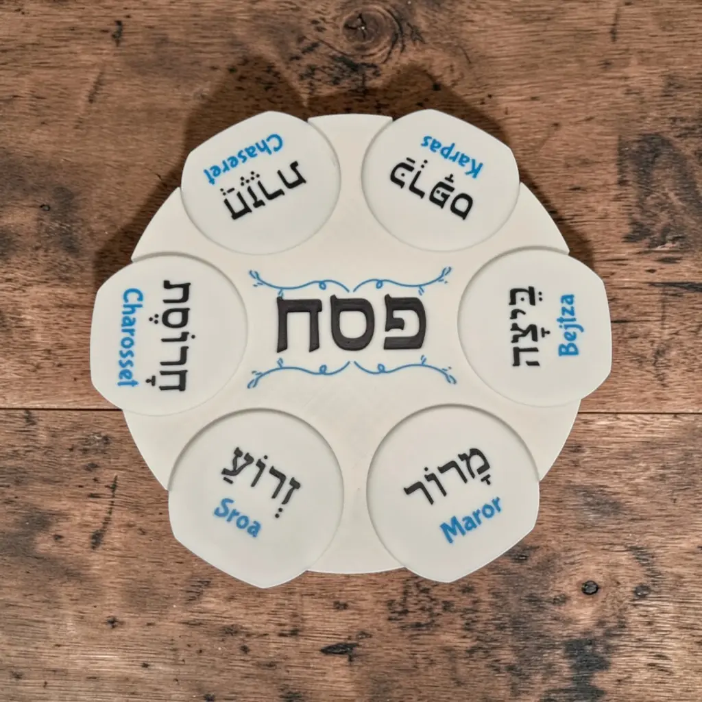 Sederplatte + 12 Schälchen 