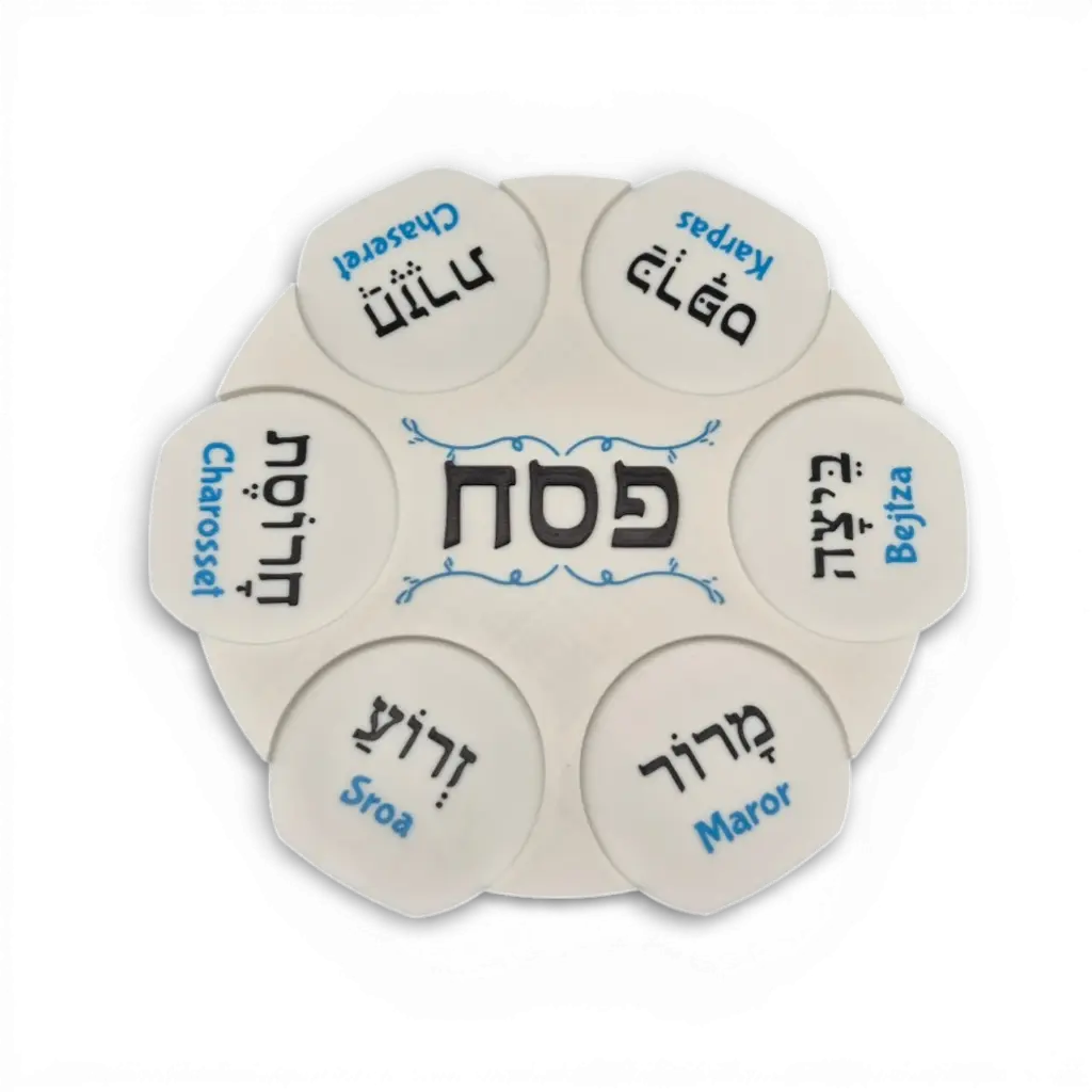 Sederplatte + 6 Schälchen 